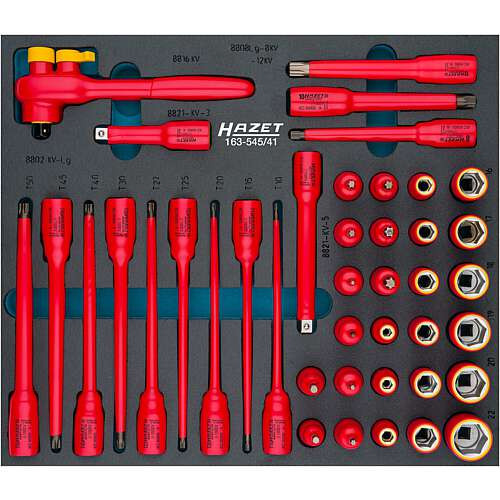 HAZET 3/8″ Steckschlüssel-Satz schutzisoliert HAZET 163-545/41, 41-teilig