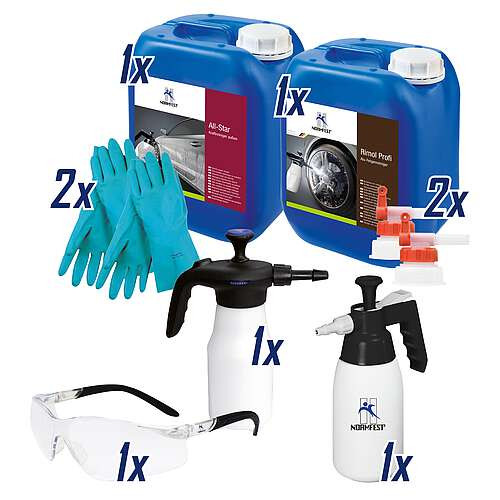Normfest Außenreinigungs-Set Cleeno Cleeno 9-teilig