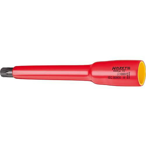 HAZET Innen-Vielzahn XZN 3/8″ Schraubendreher-Steckschlüsseleinsatz HAZET 8808LG-8KV