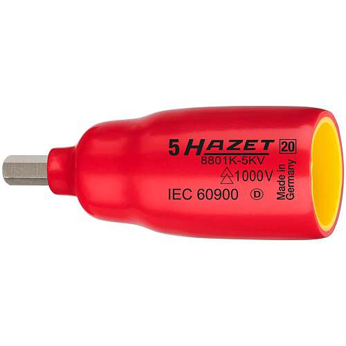 HAZET Innen-Sechskant 3/8″ Schraubendreher-Steckschlüsseleinsatz HAZET 8801K-5KV