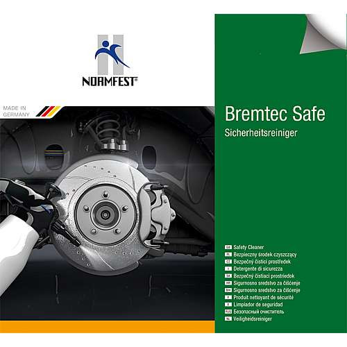 Normfest Etikett für Anwendungsflaschen für Bremtec Safe Sicherheitsreiniger