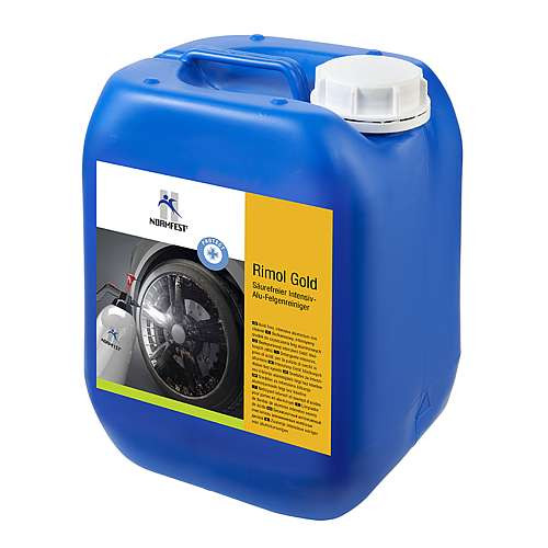 Normfest Säurefreier Intensiv-Alu-Felgenreiniger Rimol gold Protect 5 Liter